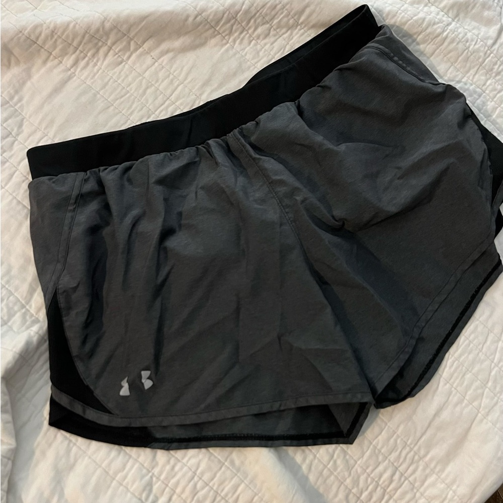 Under Armour Women's Charcoal Black Athletic Shorts